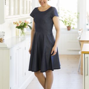 Aftondans, klänning i chambray