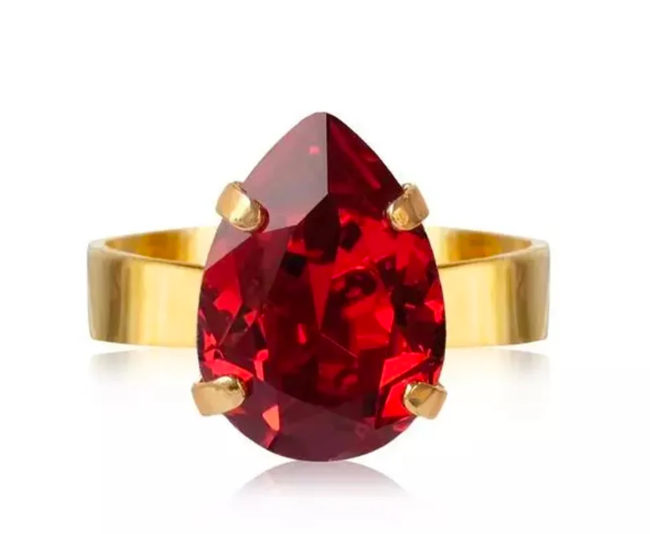 Caroline Svedbom Mini drop ring red - Bild 2