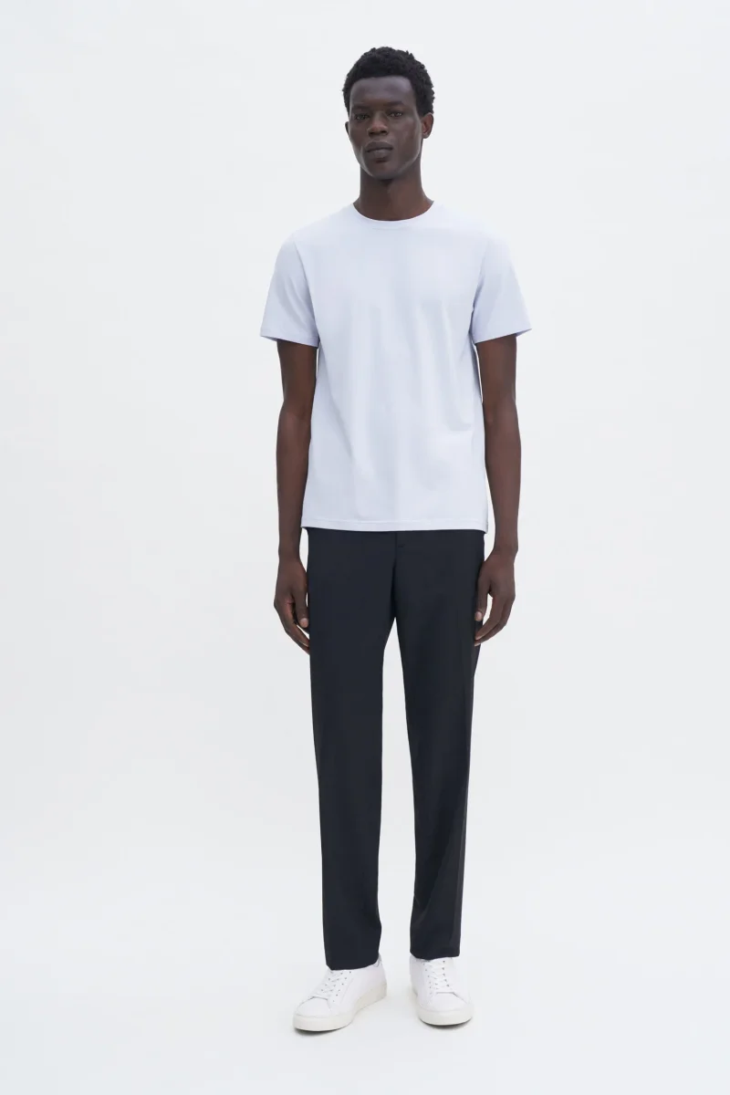 Stretch Cotton Tee Ice Blue - Bild 3