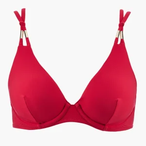 Beach Escape Underwired triangle bra Hibiscus