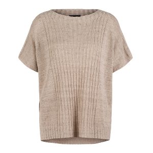 616 Stickad topp i lin/bomull, Nettle